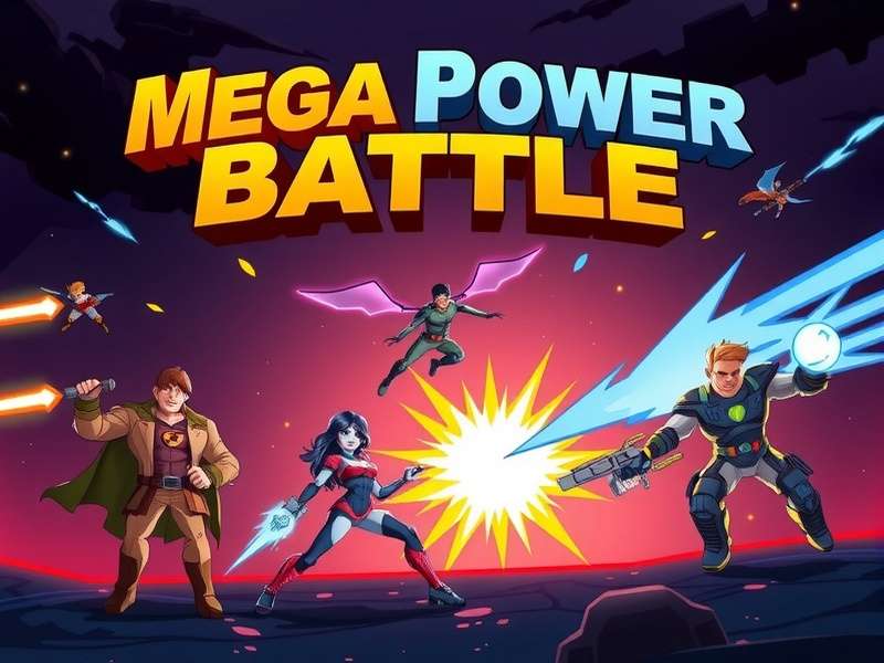 Mega Power Battle game heroes in action